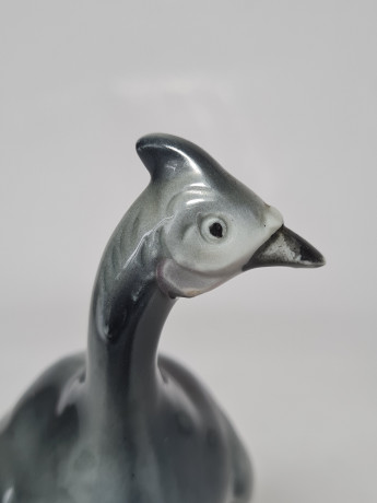 Фигурка винтажная Ganse в серых тонах "Цесарка", 12 x 8 см, Германия, 1960-70гг.