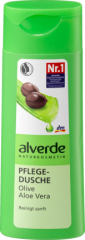 alverde NATURKOSMETIK Duschgel Olive &amp; Aloe Vera Увлажнящий Гель для Душа с Оливковым Маслом и Экстрактом Алоэ Вера, 250 мл