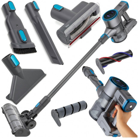 FAKIR FAKIR Akku-Hand-und Stielstaubsauger Inovator X PLUS 7286, 350 W, beutellos, 25,9V, HEPA, Elektrosaugburste, Tierhaarentfernung, LED Touch-Display  Беспроводной ручной пылесос FAKIR Inovator X PLUS 7286, 350 Вт, без мешка, 25,9 В, HEPA, электрическа