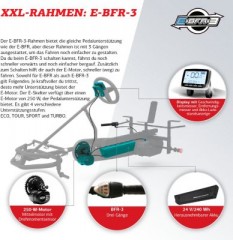 BERG Elektrisch Go-Kart mit XXL-Rahmen Deutz-Fahr mit driegangschaltung Grun ab 6 Jahren Электрический картинг с рамой XXL Deutz-Fahr с трехскоростной зеленой от 6 лет