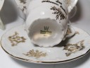 Чайный набор винтажный Bareuther Waldsassen Bavaria "Золотая свадьба", с позолотой, на 2 персоны, 6 предметов, фарфор, Германия, 1960-70гг.