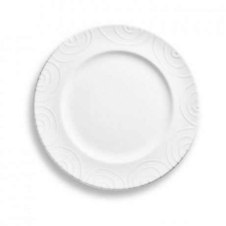 Gmundner Keramik Gmundner Keramik Weissgeflammt Speiseteller Gourmet d: 27 cm / h: 2 cm Тарелка для гурманов Gmundner Ceramics Weissgeflammt d: 27 см / высота: 2 см