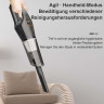 MOUTEN MOUTEN Akku-Handstaubsauger Kabelloser, wiederaufladbarer tragbarer Handstaubsauger mit 5500 PA, Geeignet fur Autos, Wohnungen und Buros, USB-Schnellladung: 2000-mAh-Akku, leicht, 3 Std. Ladezeit, 25–30 Min. Laufzeit. Schwarz Беспроводной ручной пы