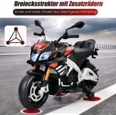 COSTWAY® Motorrad Aprilia mit Musik  Scheinwerfer Мотоцикл Aprilia с музыкальными фарами
