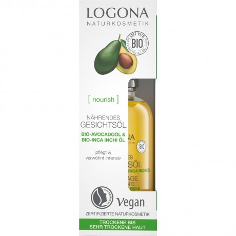 Logona Nahrendes Gesichtsol Bio-Avocado  Питательное масло для лица органическое авокадо