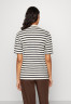 Tommy Hilfiger REG STRIPE  Polo shirt Breton White/Desert Sky REG STRIPE Рубашка поло Бретон Уайт/Пустынное небо