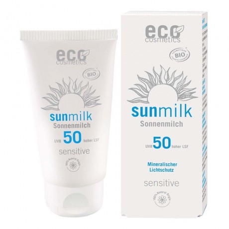 Eco Cosmetics Sonnenmilch LSF50 Sensitive Молочко для загара SPF50 для чувствительной кожи