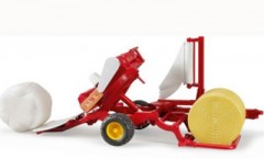 Bruder BRUDER 02122 PSL Ballenwickler mit Rundballen BRUDER 02122 PSL обмотчик тюков с круглыми тюками