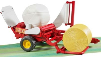 Bruder BRUDER 02122 PSL Ballenwickler mit Rundballen BRUDER 02122 PSL обмотчик тюков с круглыми тюками