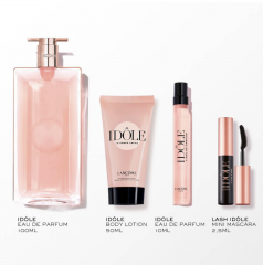LANCOME IDOLE 100 ml AUGEN-MAKE-UP-SET GESCHENKSET Подарочный набор «IDOLE» ограниченный выпуск 2024 года: парфюмерная вода 100мл и 10мл, крем 50мл, тушь для ресниц 2мл 