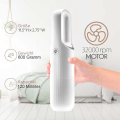 MOUTEN MOUTEN Akku-Handstaubsauger Extrem leiser, leistungsstarker kleiner Hand-Mini-Staubsauger, Geeignet fur Autos, Wohnungen und Buros Schwarz Беспроводной ручной пылесос MOUTEN Чрезвычайно тихий, мощный небольшой ручной мини-пылесос, подходящий для ав