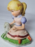 Статуэтка девочки с собакой Capodimonte, 11 x 9 см, Италия, 1960-70гг.