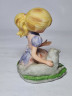 Статуэтка девочки с собакой Capodimonte, 11 x 9 см, Италия, 1960-70гг.