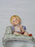 Статуэтка девочки с собакой Capodimonte, 11 x 9 см, Италия, 1960-70гг.