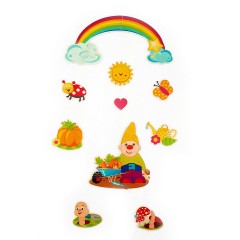 HESS Holzdekoration Mobile kleiner Zwerg Деревянное украшение мобильного маленького гнома