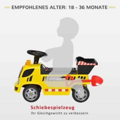 HOMCOM Kinder Rutscherauto mit Musik Детская машина для катания с музыкой