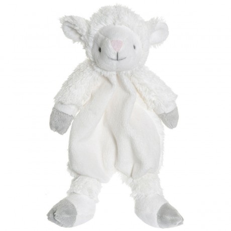 Teddykompaniet Lolli Lamm Schmusetuch 28 cm [weiss] Schnuffeltucher Салфетка Lolli с ягненком 28 см [белая] салфетка