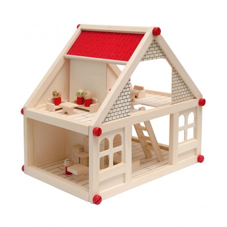 eyepower Puppenhaus aus Holz Koala mit 4 Figuren und Mobel Кукольный домик из дерева Коала с 4 фигурками и мебелью