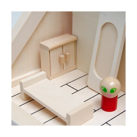 eyepower Puppenhaus aus Holz Koala mit 4 Figuren und Mobel Кукольный домик из дерева Коала с 4 фигурками и мебелью