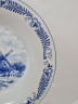 Тарелка винтажная Freiberger Porzellan суповая, Inglasur GDR "Мельница", фарфор, 21.5 см, Германия, 1960-70гг.