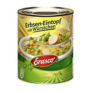 Erasco Гороховое рагу с сосисками 800г