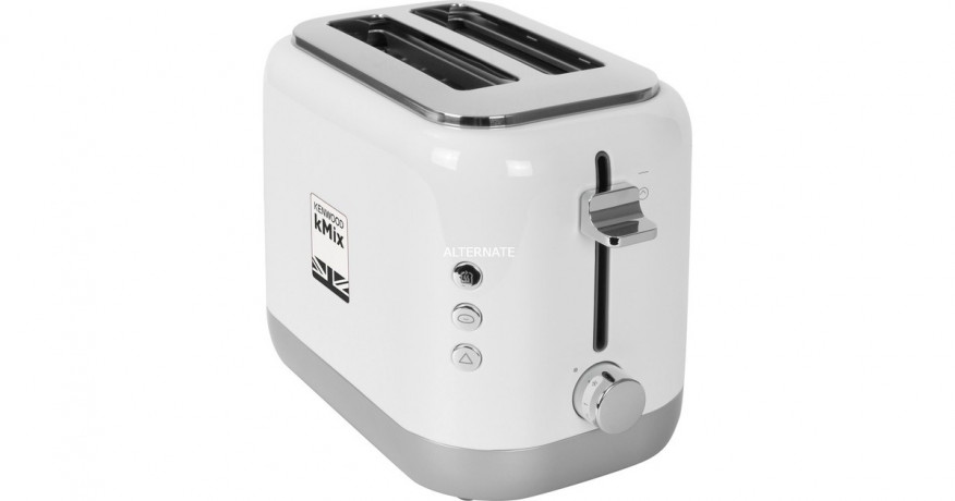 Kenwood Kenwood kMix Toaster TCX751WH weiss/silber, 900 Watt, fur 2 Scheiben Toast  weiss/silber Тостер Kenwood kMix TCX751WH белый/серебристый, 900 Вт, на 2 ломтика тостов
