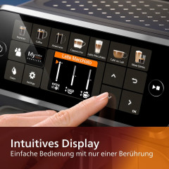 Philips Philips Kaffeevollautomat Series 5400 Kaffeevollautomat LatteGo Milchaufschaumer Display, Kaffeeautomat Cafemaschine Kaffeemaschine mi Mahlwerk Vollautomat Cafe  Полностью автоматическая кофемашина Philips Series 5400, полностью автоматическая коф
