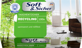Soft&Sicher Носовой платок-Box перерабатываемый, 100 листов