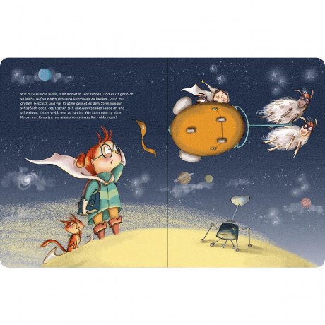 arsEdition Verlag Der Sternenmann und die furchtlose Prinzessin Luna (Pappbilderbuch) Звездный человек и бесстрашная принцесса Луна (книга с картинками)
