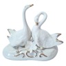 Capodimonte Фарфоровая фигурка "Пара лебедей", 11смx15см, Италия, 1960-1970гг.