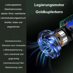 MOUTEN MOUTEN Akku-Handstaubsauger Kabelloser, wiederaufladbarer tragbarer Handstaubsauger mit 9000 PA, Waschbarer HEPA-Filter: Edelstahlabdeckung, fangt 99,99 % der Partikel ein.  Беспроводной ручной пылесос MOUTEN Беспроводной перезаряжаемый портативный