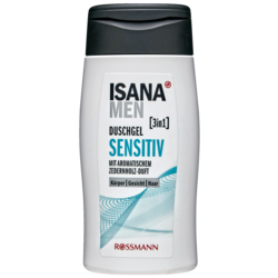 ISANA men 2in1 Duschgel  sensitiv Гель для душа 2в1 Чувствительный для волос и кожи 300 г
