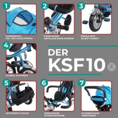 Miweba Kinderwagen Buggy Dreirad KSF10 Schieber Трехколесная коляска-коляска KSF10 Slider