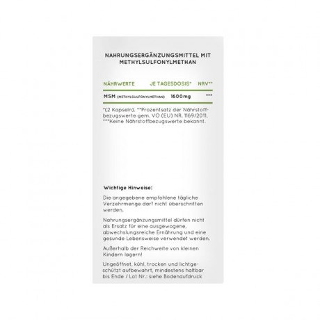 Nature Love MSM Tabletten mit Vitamin C Сера с Витамином С для укрепления костей, мышц, кожи, таблетки, 365 шт.