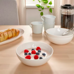 Ikea FROJDEFULL Tiefer Teller, weiss 16 cm, Икеа Фрождефулл Тарелка глубокая, белая 16 см,  2 штуки