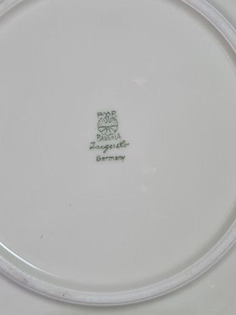 Чайное трио винтажное Jaeger&Co / PMR Bavaria с нежным цветочным декором, фарфор, Германия, 1970-80гг.