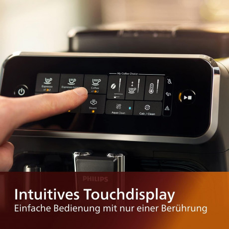 Philips Philips Kaffeevollautomat Series 3200 Kaffeevollautomat Klassischer Milchaufschaumer Display, Kaffeeautomat Cafemaschine Kaffeemaschine mi Mahlwerk Vollautomat Cafe schwarz Полностью автоматическая кофемашина Philips Series 3200, полностью автомат