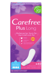Carefree Slipeinlage Plus Long mit Frischeduft, 40 St, Карефри Прокладки ежедневные удлиненные Плюс с ароматом, 40 шт, 2 упаковки (80 шт)