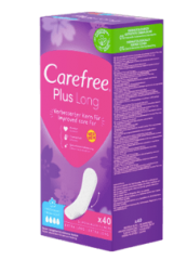 Carefree Slipeinlage Plus Long mit Frischeduft, 40 St, Карефри Прокладки ежедневные удлиненные Плюс с ароматом, 40 шт, 2 упаковки (80 шт)