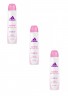 adidas Women Deospray Control, Адидас Дезодорант-спрей Cool & Care Control 48 часов, 150 мл, 3 штуки
