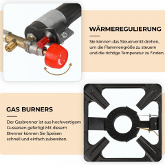 Femor Femor Gaskocher Camping Gas-Hockerkocher Outdoor Campingkocher Industrial Hockerkocher  Газовая плита Femor, газовая плита-табурет для кемпинга, уличная походная плита, промышленная табурет-печь