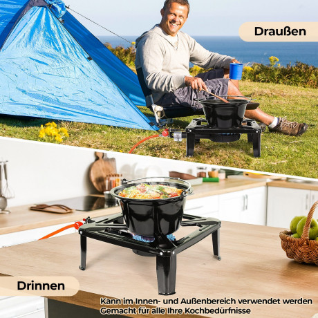 Femor Femor Gaskocher Camping Gas-Hockerkocher Outdoor Campingkocher Industrial Hockerkocher  Газовая плита Femor, газовая плита-табурет для кемпинга, уличная походная плита, промышленная табурет-печь