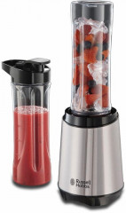 RUSSELL HOBBS RUSSELL HOBBS Standmixer Mix  Go Steel 23470-56, 300 W, (Smoothie Maker) Edelstahl/schwarz, klein  Миксер RUSSELL HOBBS миксер Mix Go Steel 23470-56, 300 Вт, (смузиница) нержавеющая сталь/черный, маленький
