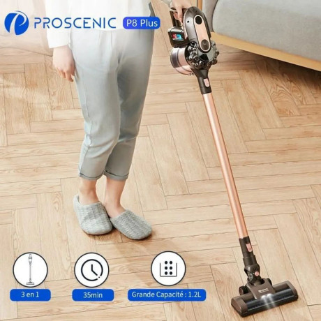 Proscenic Proscenic Akku-Handstaubsauger Handstaubsauger Proscenic P8 PLUS 180W 15000 Pa Saugkraft 35 Min, beutellos  Беспроводной ручной пылесос Proscenic Ручной пылесос Proscenic P8 PLUS 180 Вт, 15000 Па, мощность всасывания 35 минут, без мешка