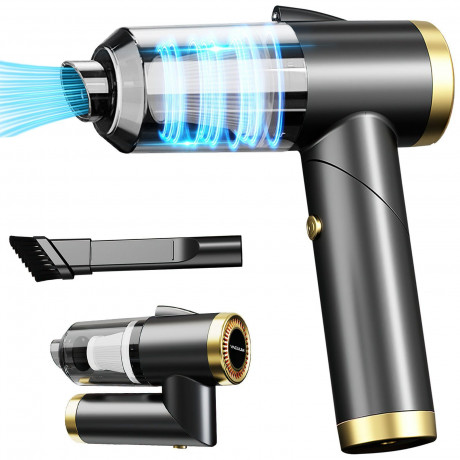 REDOM REDOM Akku-Handstaubsauger Handstaubsauger Autostaubsauger Hand Auto Akku Staubsauger Kabellos, 120,00 W, Beutellos, Faltbar 3 in 1 Funktional 4500Pa 4000mA-Akku Wohnungen Auto mit Licht  Беспроводной ручной пылесос REDOM ручной пылесос автомобильны
