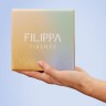 Filippa Firenze Satin Bow- Satin Haarreif mit Schleife Schwarz Satin Bow атласная повязка на голову с бантом