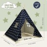 Arkmiido® Kinderzelt Tipi Sternenhimmel Spielzelt Детская палатка вигвам звездное небо игровая палатка