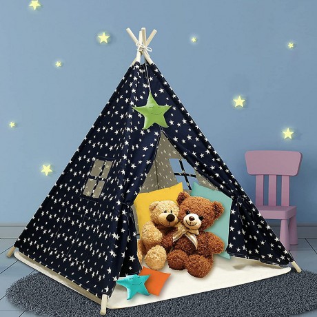 Arkmiido® Kinderzelt Tipi Sternenhimmel Spielzelt Детская палатка вигвам звездное небо игровая палатка