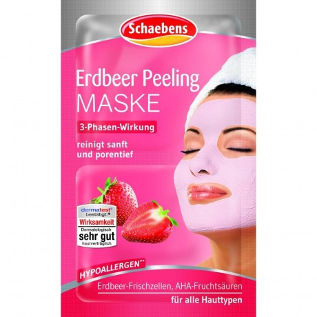 Schaebens Erdbeer Maske 10er Beutel  Клубничная маска в упаковке 10 шт.
