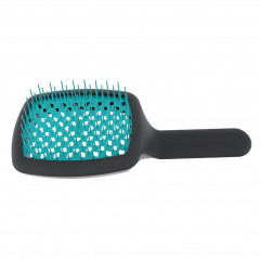 Giorgio Janeke Curvy Brush quot;Mquot; Vented Black Turquoise  Пышная кисть &amp;quot;М&amp;quot; Вентилируемый черный бирюзовый